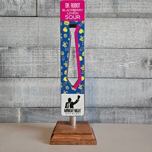 Monday Night Brewing Dr. Robot Blackberry Lemon Sour Beer Tap Handle